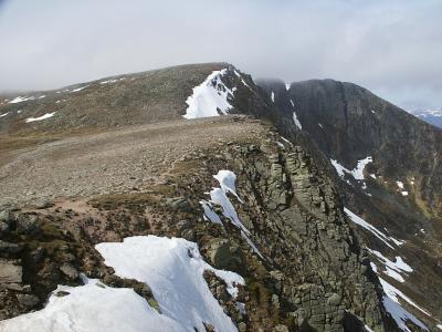 The top of the Red Spout towards Lochnagar