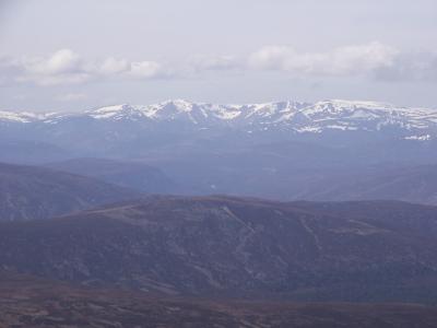 Cairn Toul, Braeriach and Ben Macdui from Cac Carn Beag