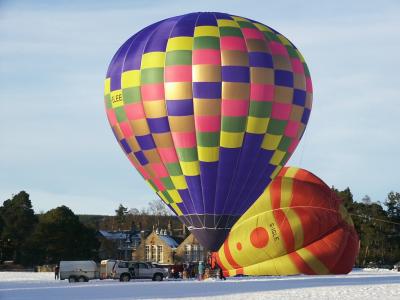 New Years day balloons at Aboyne