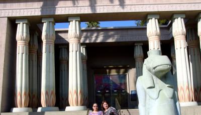 in front of the Egyptian Museum