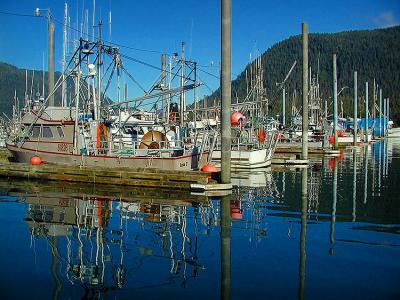 Petersburg Harbor Reflection