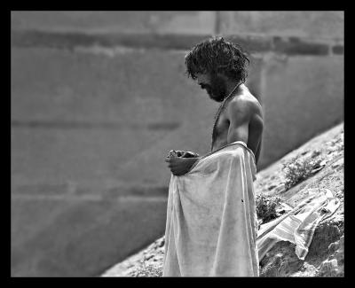 Tying Dhoti