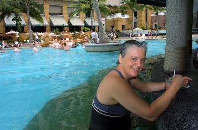 Judith at Pool Bar