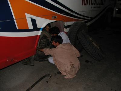 Tyre Punctures prolonged the journey from 18 hours to 22 hours!!