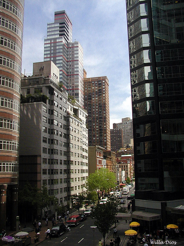 East 53rd Street NYC Taken Thru An Office Window