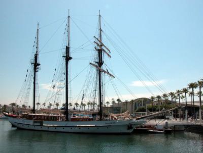 Tall Ship in front of Aquarium of the Pacific