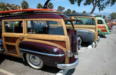 Woodies at the Beach - Santa Barabara 2002