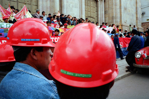 Demonstration in Red, Potosi