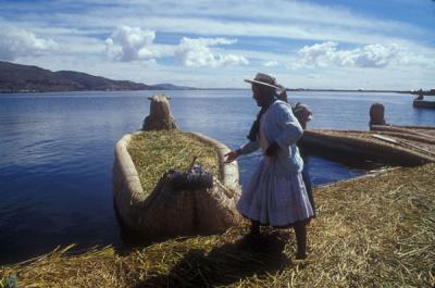 Uros Floating Islands on Lake Titicaca