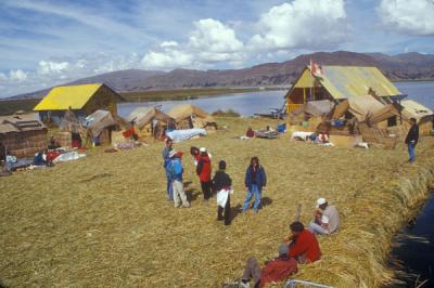 Uros Floating Islands on Lake Titicaca