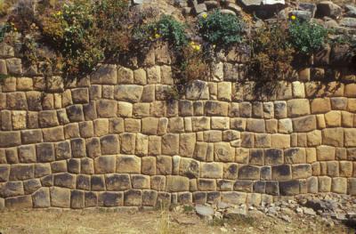 Inca Wall on Isla de La Luna