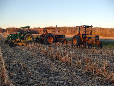 ~~Tractors on break at the end of a long hard day~~
