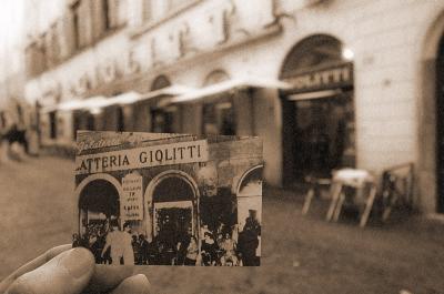 Looking for Giolitti Gelati with an old photograph as a clue...