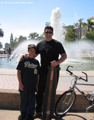 My Son and I at Balboa Park on a beautiful Sunday afternoon May 1st 2005