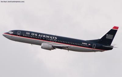 US Airways B737-401 N420US aviation stock photo