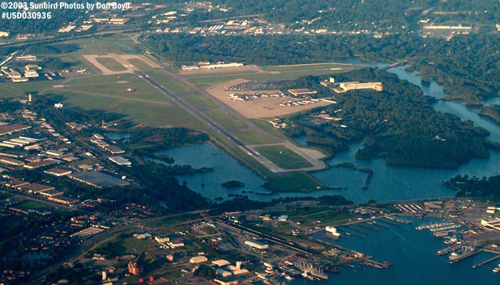 Norfolk International Airport (ORF) airport aerial stock photo #7048