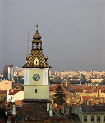 Council House, looking towards the modern part of Brasov