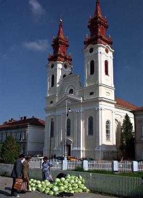 Arad - Orthodox Cathedral and market