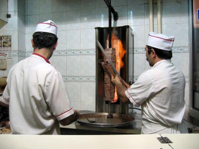 Delicious doner kebab ( kebap ).   8pm without flash.