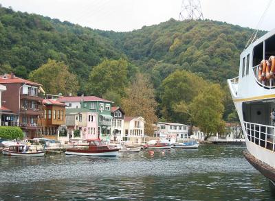 Anadolu Kavagi is a small fishing village,w/ restaurants for ferry visitors