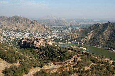 View of Amber Fort from Jaigarh Fort