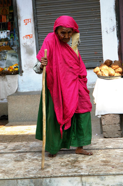 Old woman in Gwalior