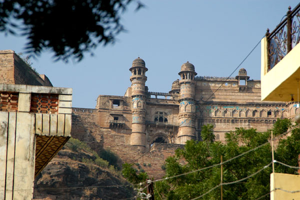 The northeast entrance to Gwalior Fort