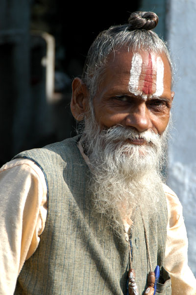 Brahmin with a top knot, India