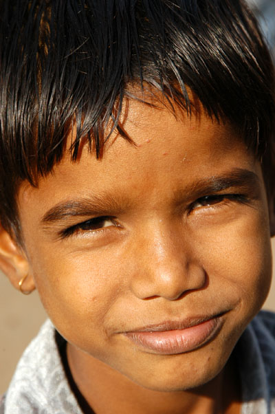 Boy near the mosque, Gwalior, India