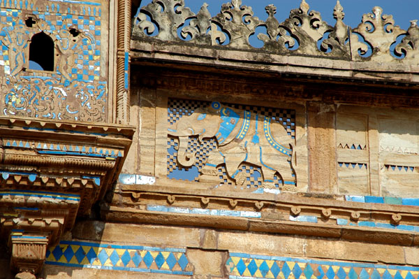 Detail of the facade of Man Singh Palace