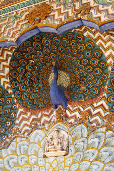 Peacock art, City Palace