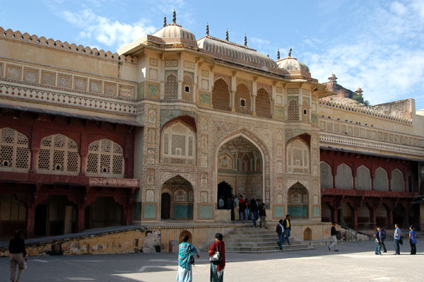 Ganesh Pol, the gate to the interior courtyard of Amber Fort
