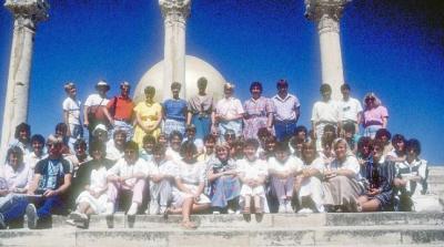 Youth Work-Tour Group at Dome of the Rock - Mt. Moriah