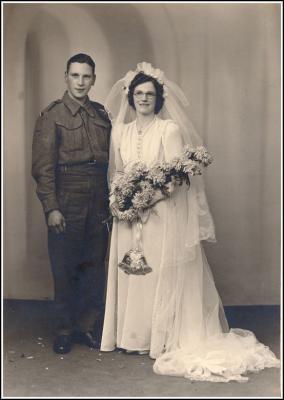 Wedding of Christopher Bainbridge Bowman & Margaret Harker 1942
