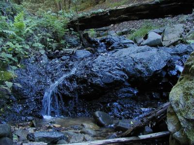 Black rock cascade at Swanson Creek