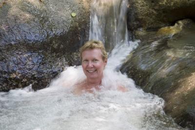 In the jacuzzi