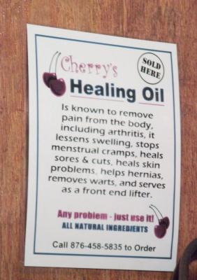 Cherry's Healing Oil for whatever ails you!