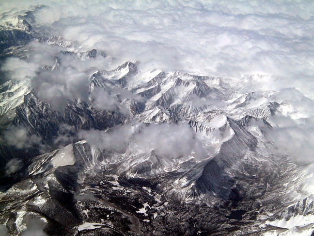 Sierra Nevada peaks.