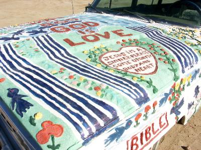 Artwork On One Of Leonard's Vehicles