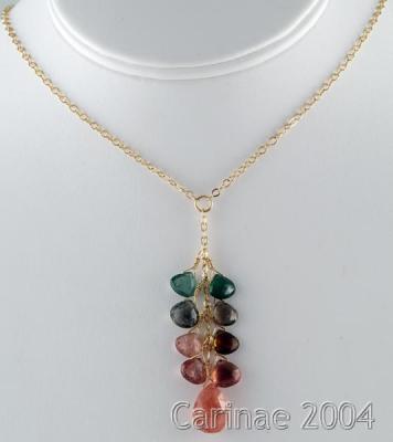 tourmaline necklace - full view