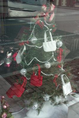 Decorated Tree, in Window