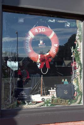 Moran Life Preserver, in Window