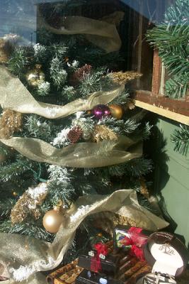 Decorated Tree, in Window