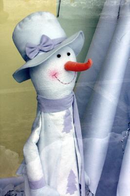 Snowman, with Bonnet