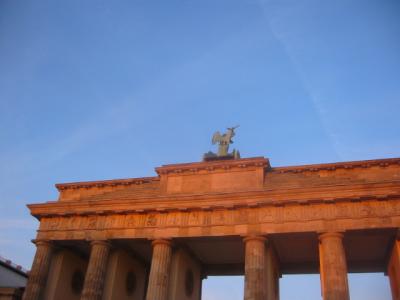 Brandenburger tor in sunset