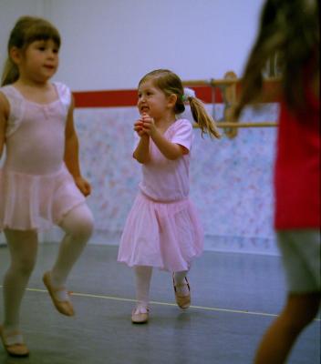 Julia at dancing class