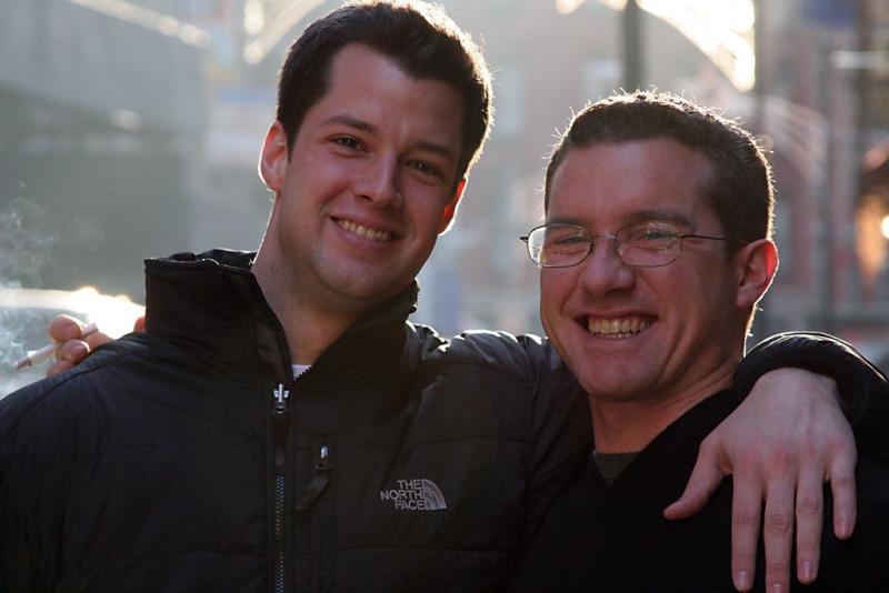 Two guys in Financial District