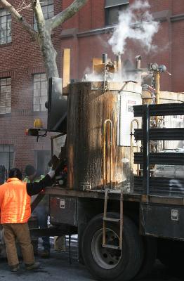 Road works, Brooklyn Heights