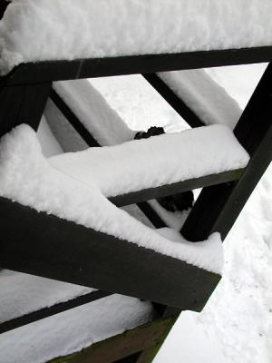 Snowy Deck Rail