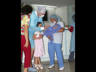 Baby was delivered at around 11:30am